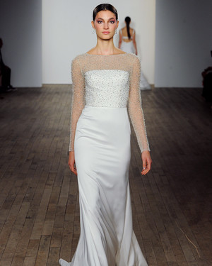 Silk Column Wedding Dress